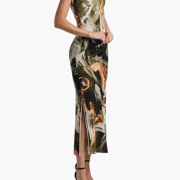 NEW Jason Wu Collection - Brushstroke Jersey Maxi Dress - New With Tags - Picture 5 of 5